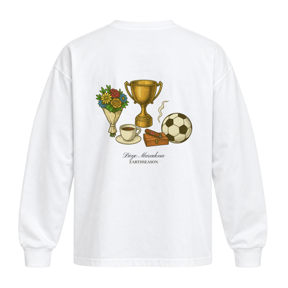 Diego Maradona Oversized LS T-Shirt - White