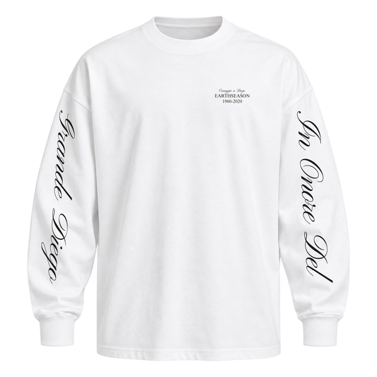 Diego Maradona Oversized LS T-Shirt - White